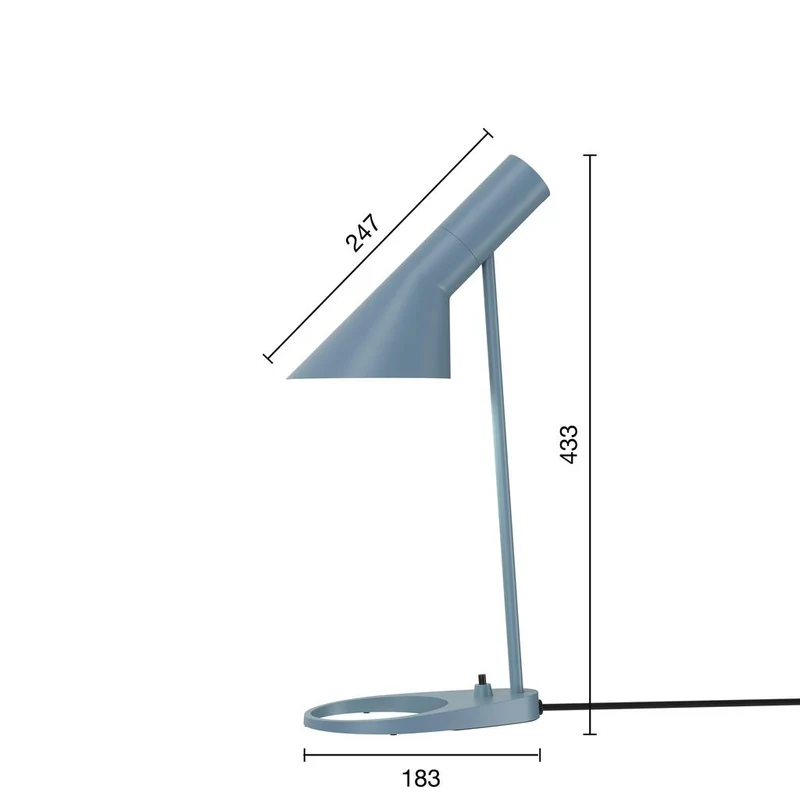 AJ Mini - Bordlampe - Dusty Blue