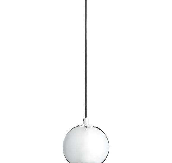 Ball Pendel Ø12 - Elegant matt krom-metallampe fra Frandsen