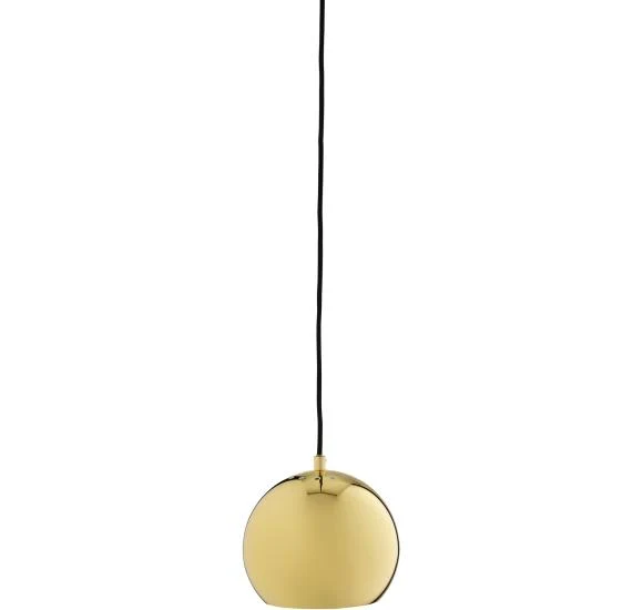 Ball Pendel Ø12 - Mat Messing, klassisk dansk design af Benny Frandsen