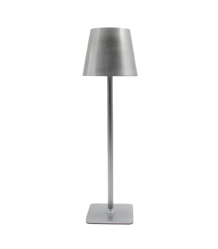 LED bordlampe Inde/ude - Stål/Sølv, touch dæmpbar, CCT, IP54 udendørs - Lampeagenten