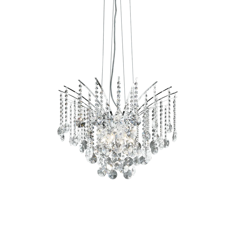 Lustre chrome cristal Salon