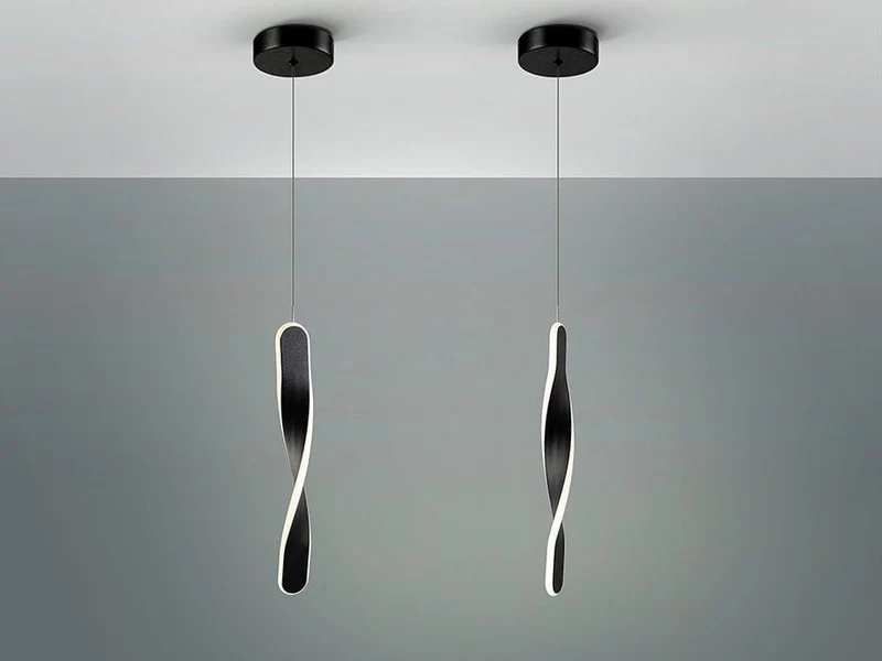 Suspension Torsade Salon Doré
