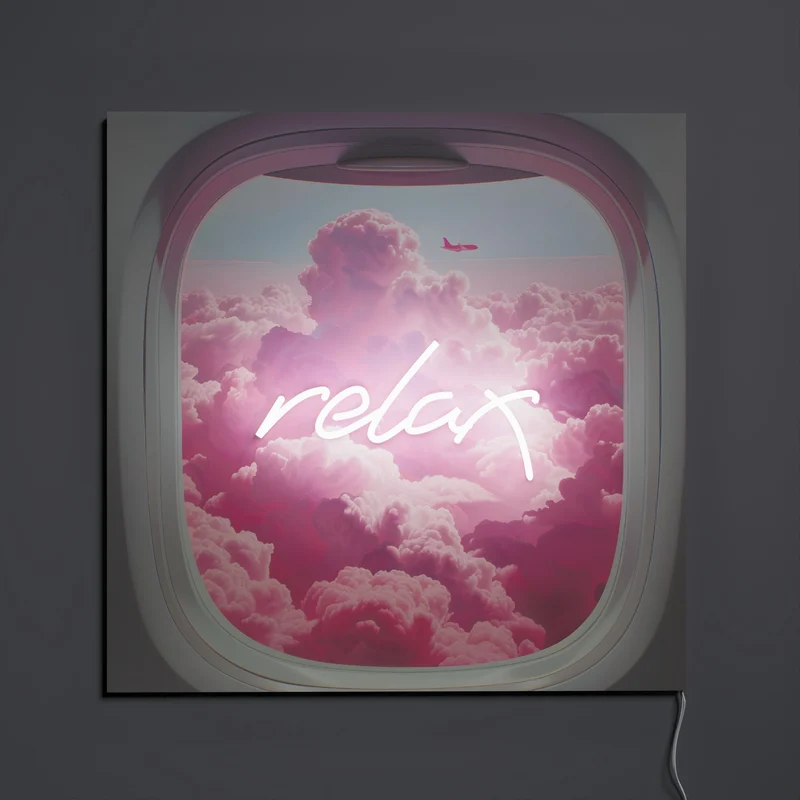 Relax by Yellowpop Wonderland, signe en néon LED