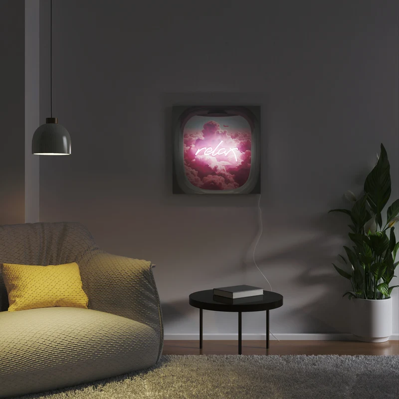 Relax by Yellowpop Wonderland, signe en néon LED