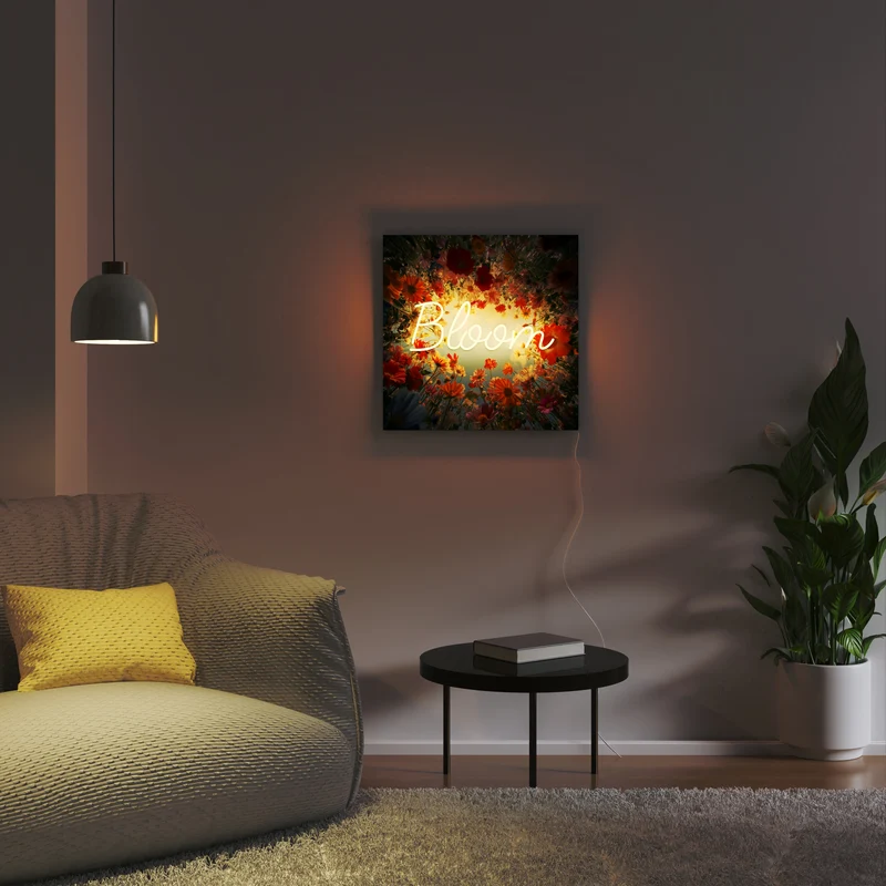 Bloom by Yellowpop Wonderland, signe en néon LED