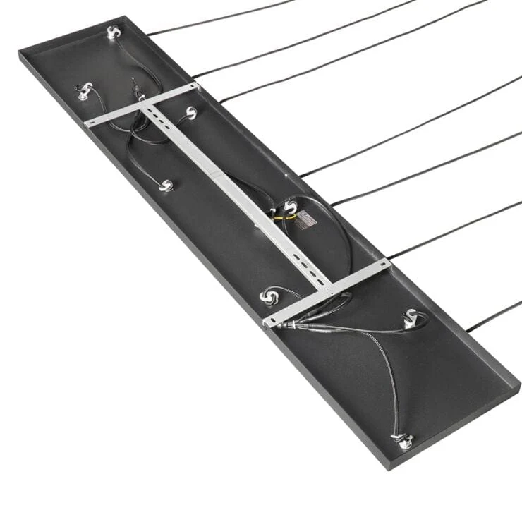 Suspension intelligente connecté noire verre fumé