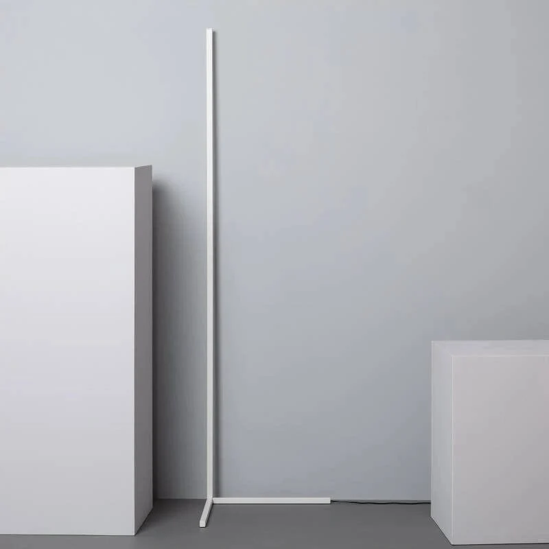 Lampadaire LED Blanc Métal