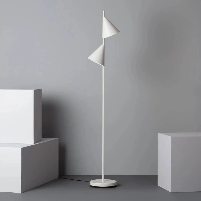 Double Lampadaire Spot Métal
