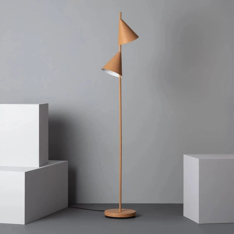 Double Lampadaire Spot Métal