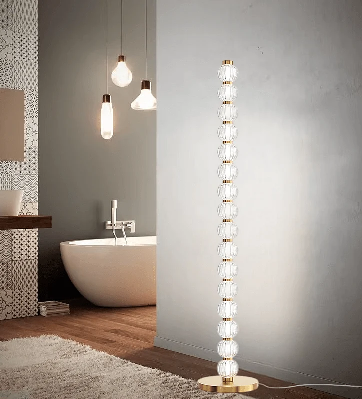 Lampadaire LED Salon Cristal