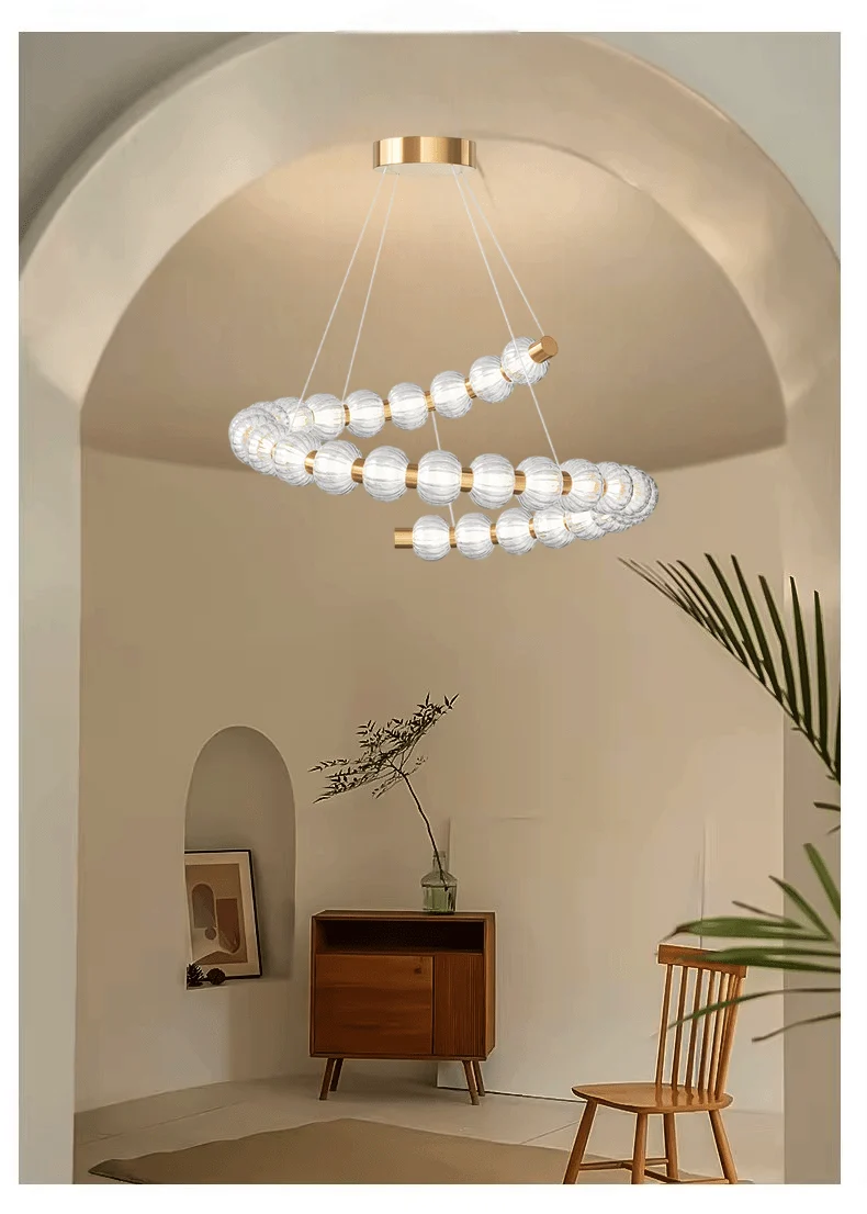 Lustre Verre Moderne Salon