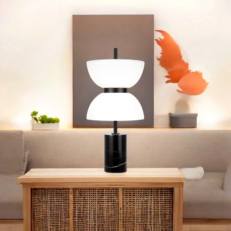 Lampe Chevet Pierre Marbre Chambre
