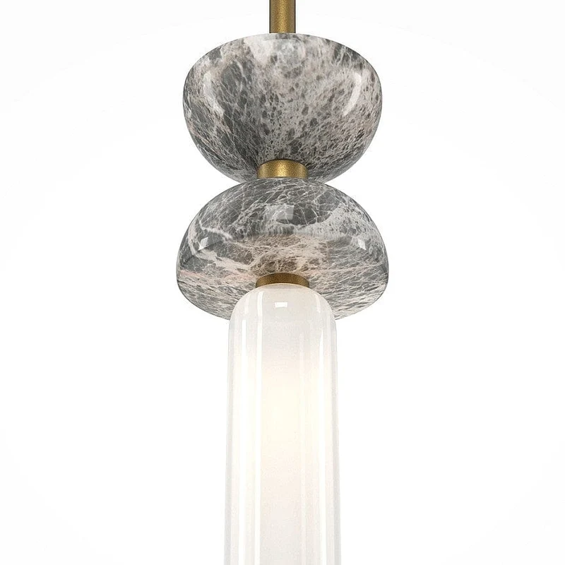 Luminaire suspension marbre gris Chambre