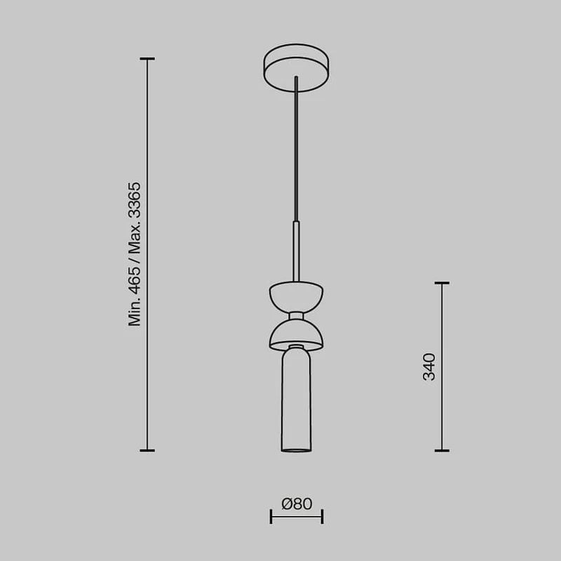 Luminaire suspension marbre gris Chambre