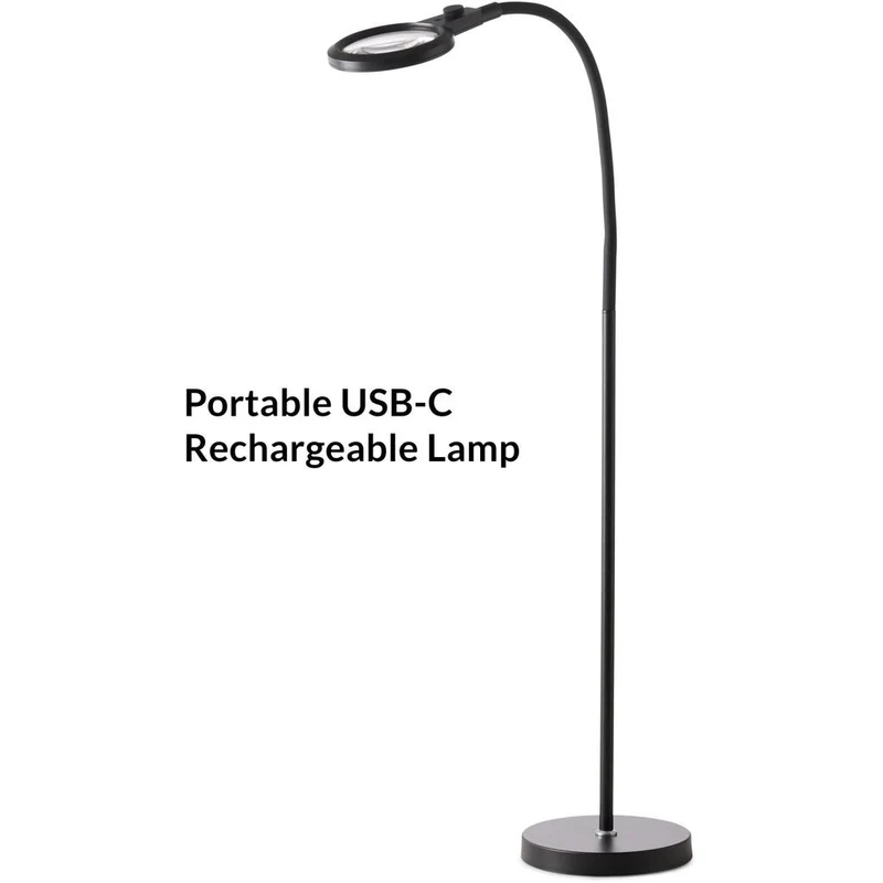 MAGNI LUP CHARGE PORTABLE GULVLAMPE SORT