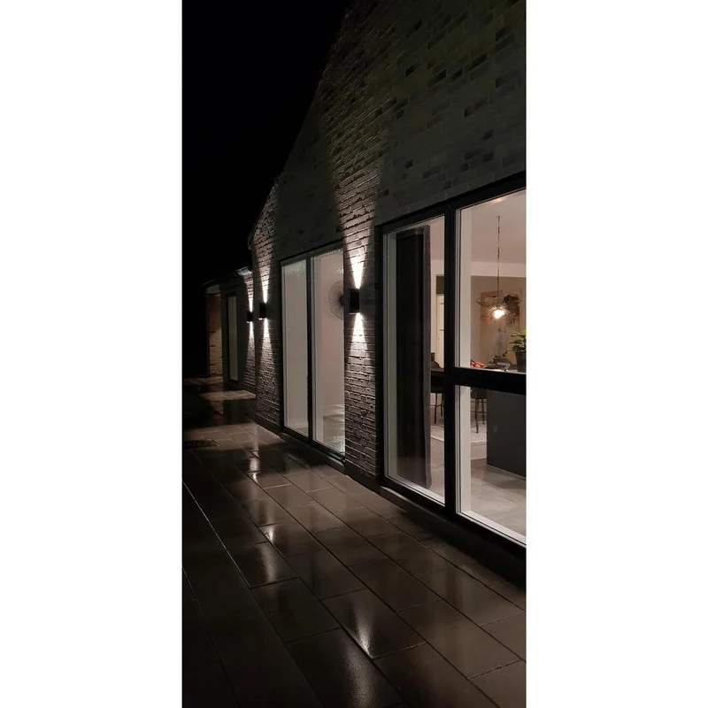 BRICK OUTDOOR DOWN LED - VÆGLAMPE - SORT