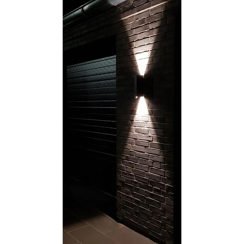 BRICK OUTDOOR DOWN LED - VÆGLAMPE - SORT