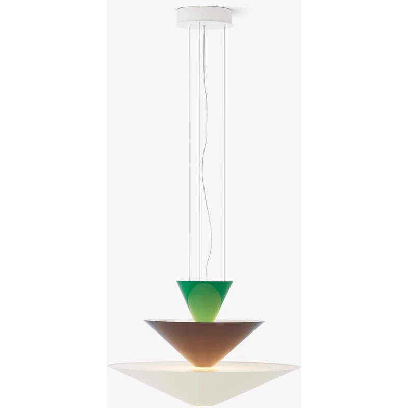 GIO LN14 - PENDEL Ø60 - SIGNAL GREEN, DEEP BLUE OG ECRU WHITE
