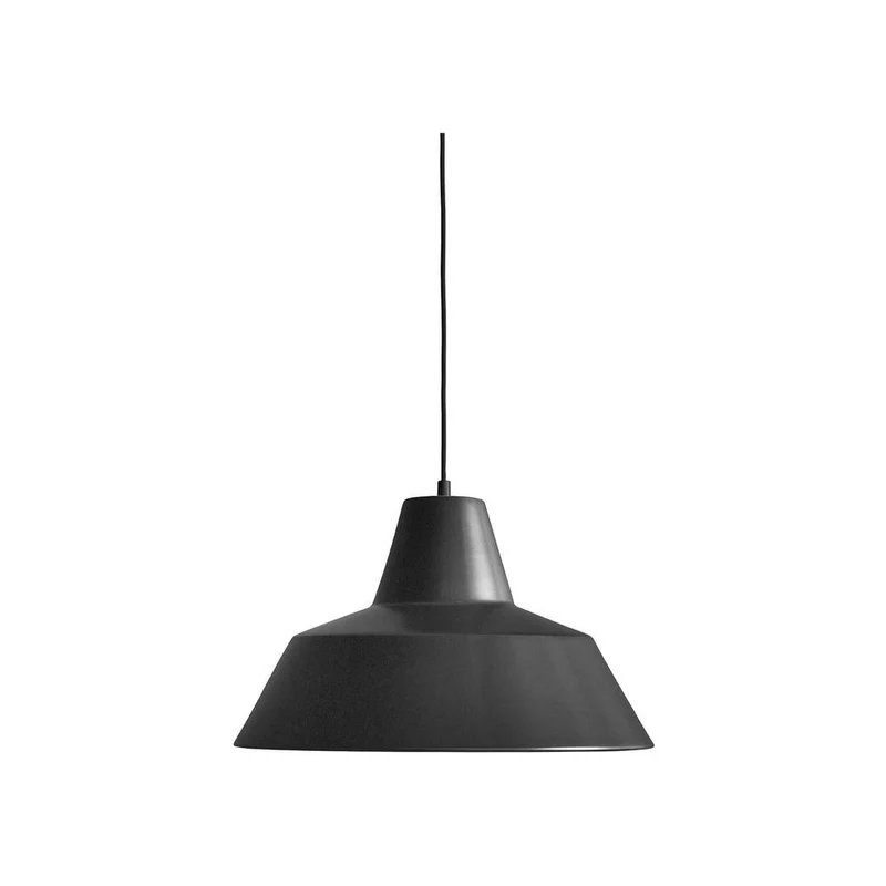 VÆRKSTEDSLAMPE W4 MAT SORT