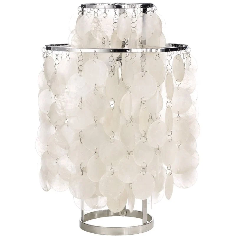 Verpan Fun 2TM Bordlampe - Krom & Perlemorsskaller | Designklassiker