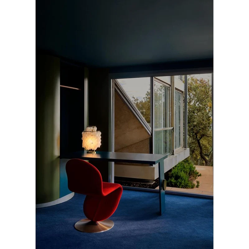Verpan Fun 2TM Bordlampe - Brass/Messing & Perlemorsskaller | Skulpturel Design