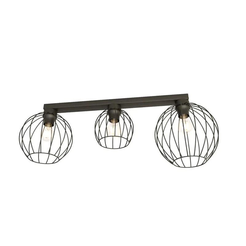 Plafonnier Rond Métal Noir Cuisine