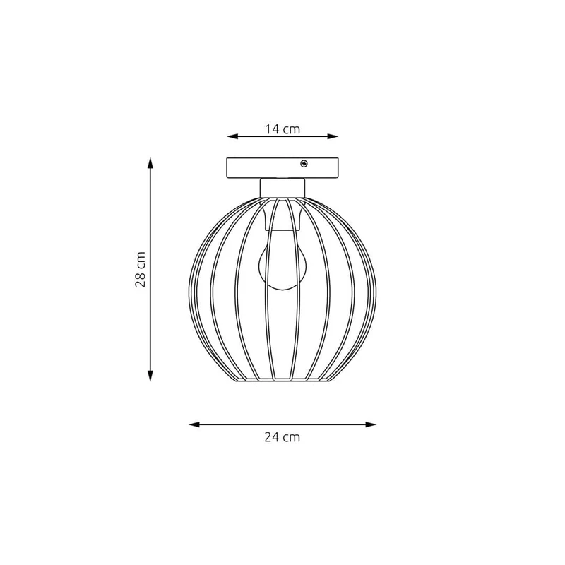 Plafonnier Rond Métal Noir Cuisine