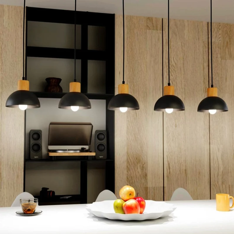Suspension Noire Scandinave Salle a Manger