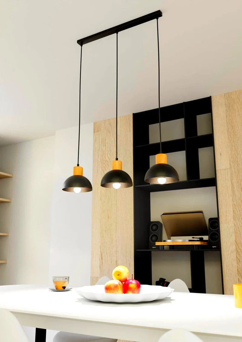 Suspension Noire Scandinave Salle a Manger