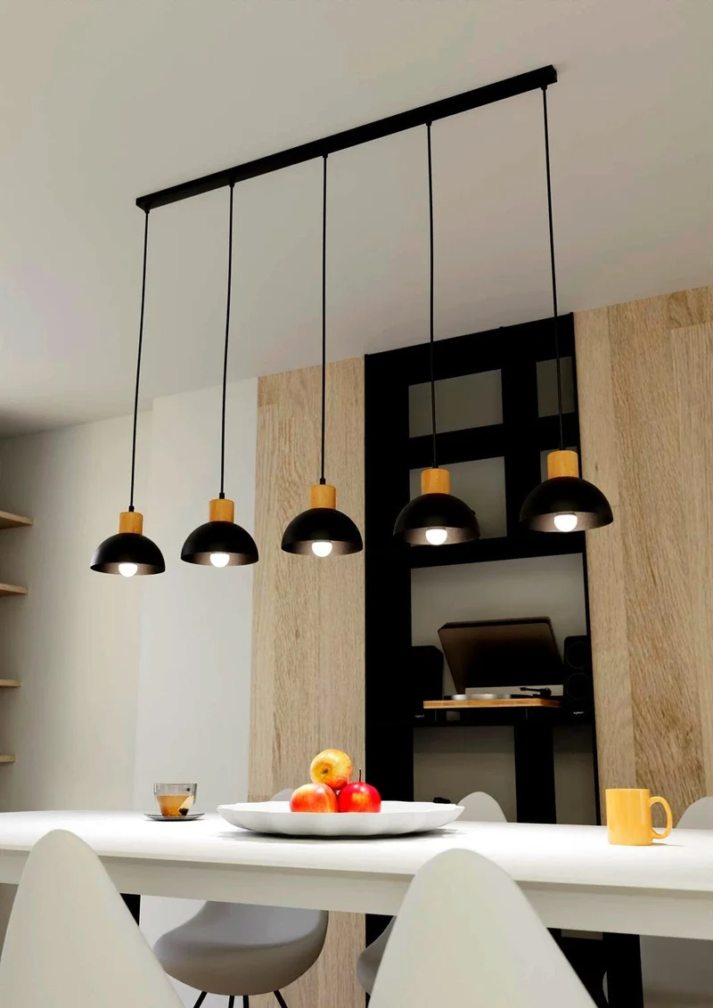 Suspension Noire Scandinave Salle a Manger