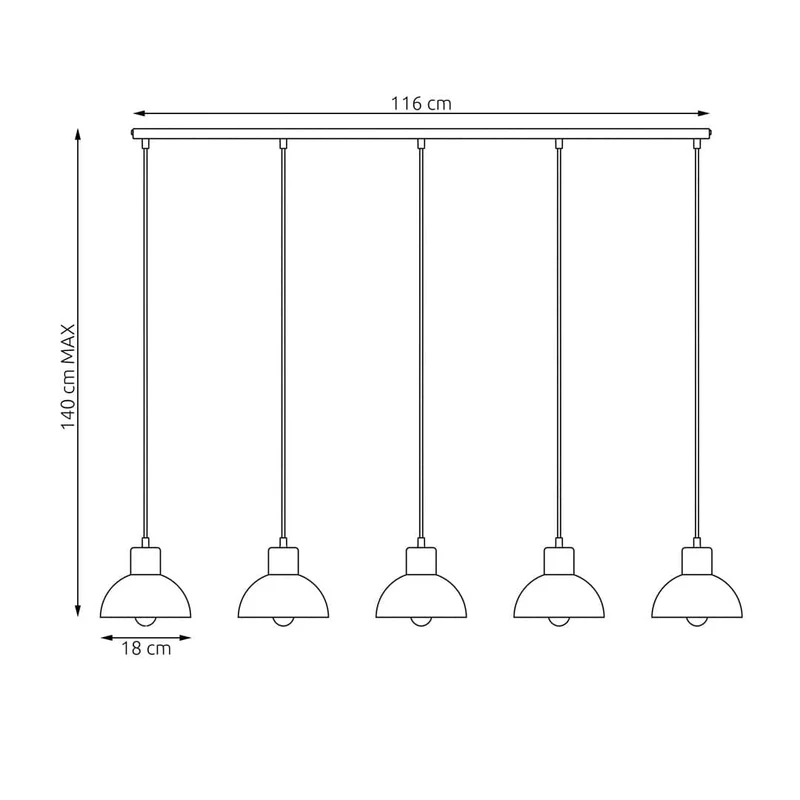 Suspension Noire Scandinave Salle a Manger