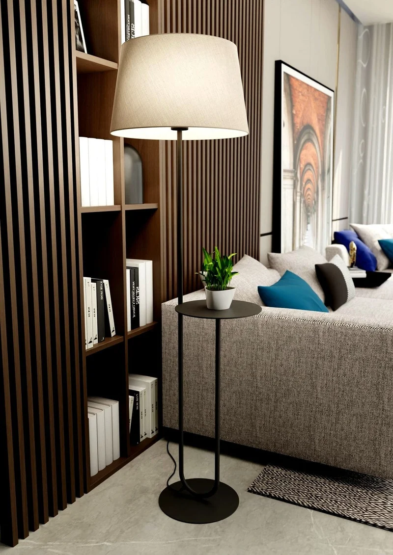 Lampadaire Beige de Salon