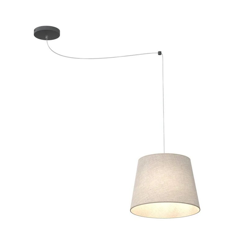 Abat jour en suspension gris pour Chambre