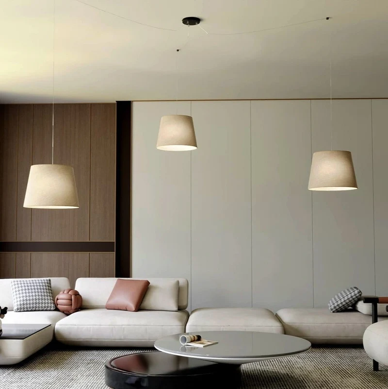 Abat jour en suspension gris pour Chambre