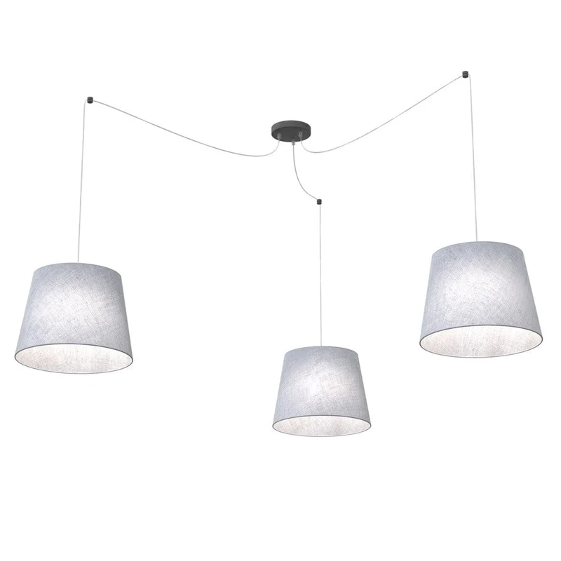 Abat jour en suspension gris pour Chambre