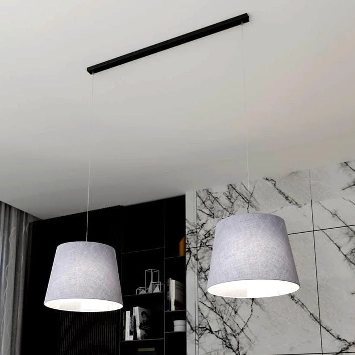 Abat jour en suspension gris Salon