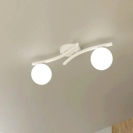 Plafonnier blanc design Salon