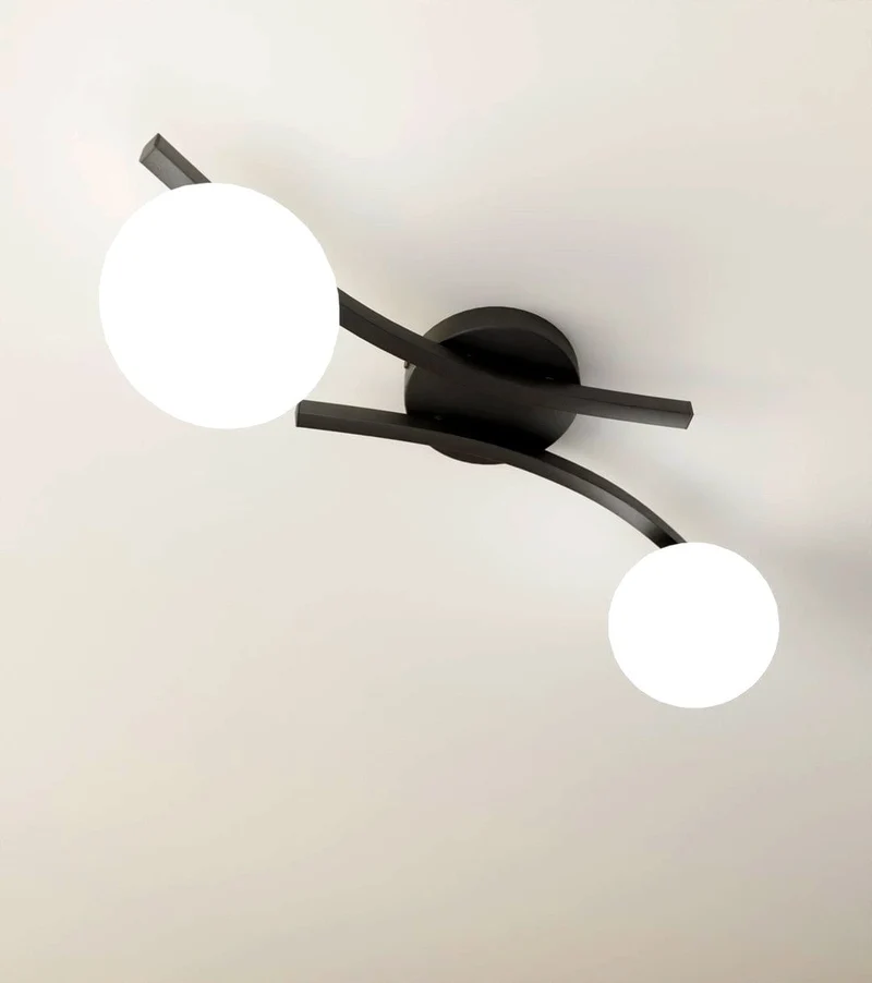 Plafonnier blanc design Salon