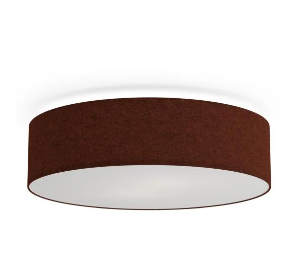 Soft Plafond Ø44 - Loftlampe - Rustrød Uld, 2×E27