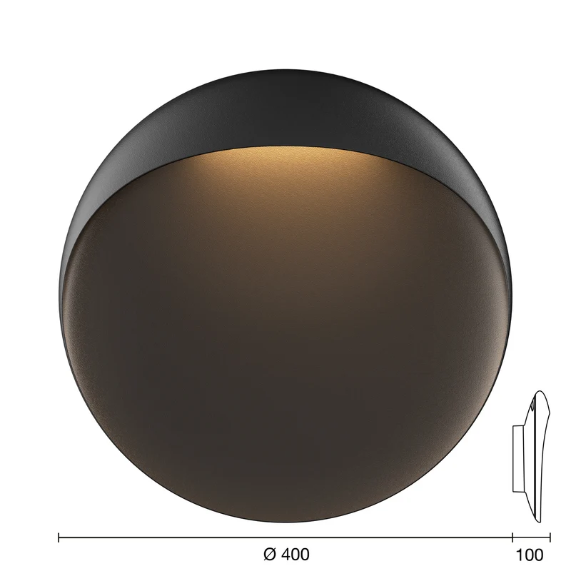 Flindt Wall Ø40 - Væglampe - BLACK - LOUIS POULSEN