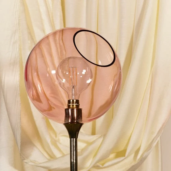 Lampadaire Boule Bleu Fumée
