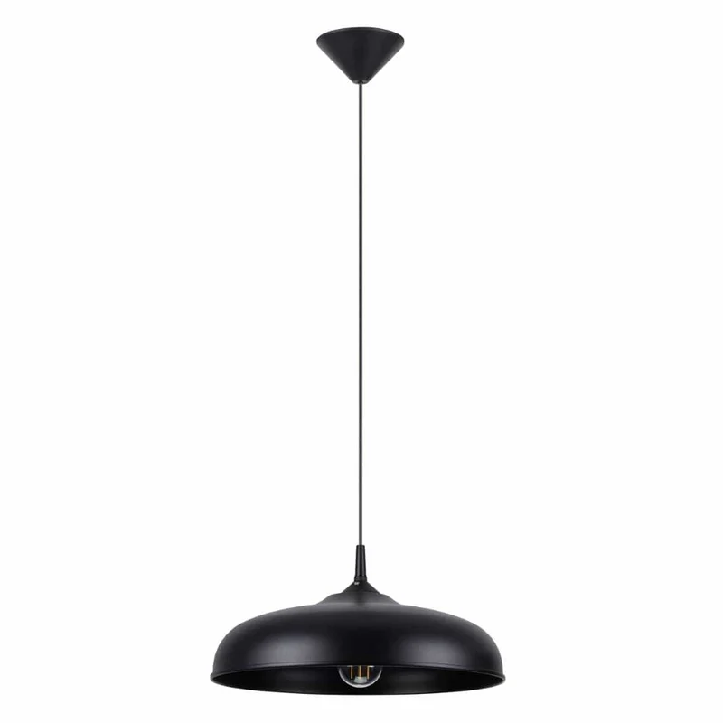 Suspension cuisine Ronde Métal Blanc Mat