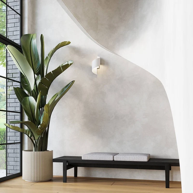 Applique murale Design Spirale Blanc