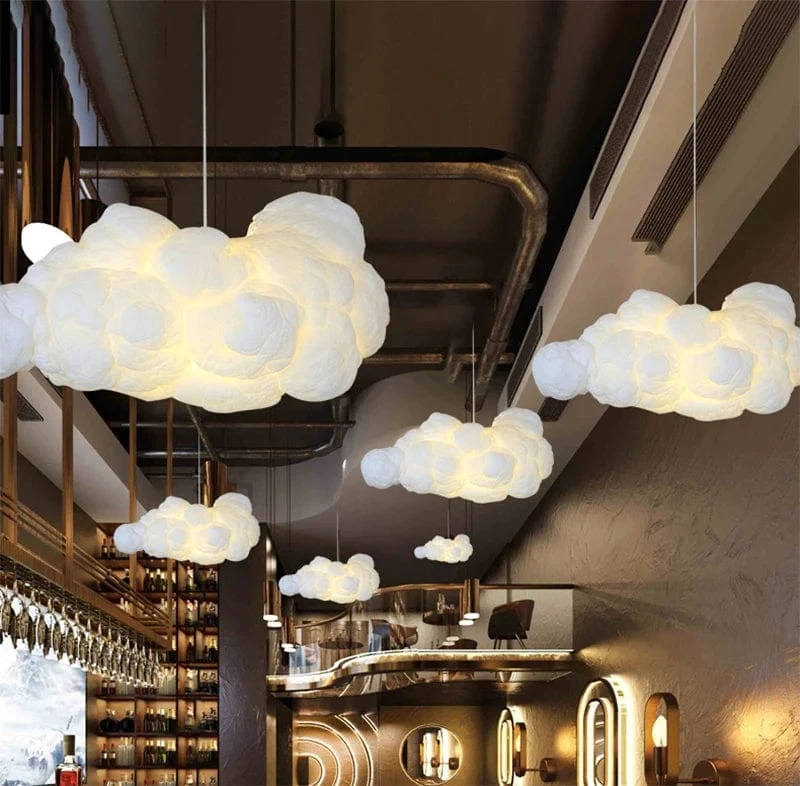 Suspension Plafonnier LED nuage blanc