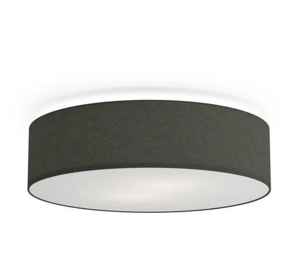 Soft Plafond Ø50 - Loftlampe - Grøn Uld - Æstetisk loftsbelysning med tekstur