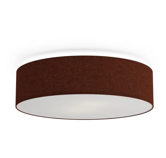Soft Plafond Ø60 - loftslampe - Rustrød Uld