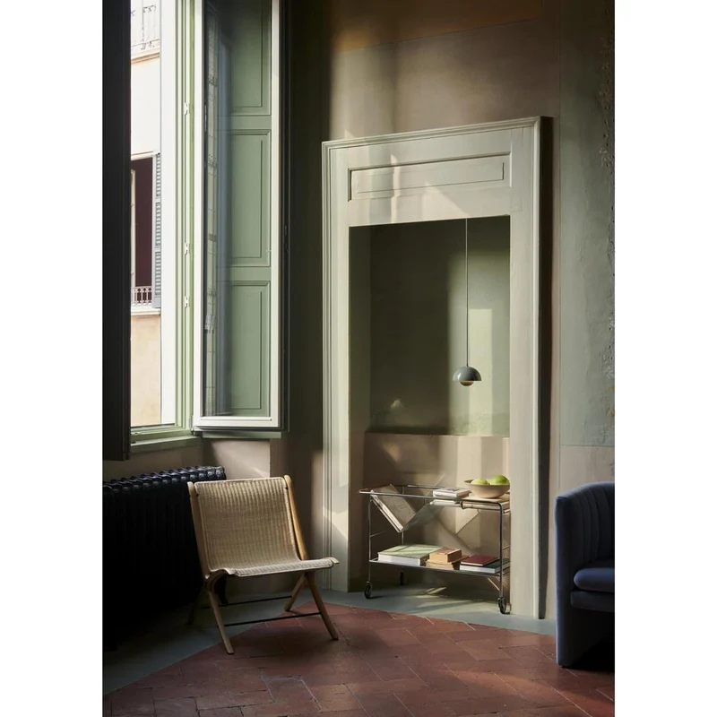 FLOWERPOT VP10 - PENDEL Ø16 - STONE BLUE