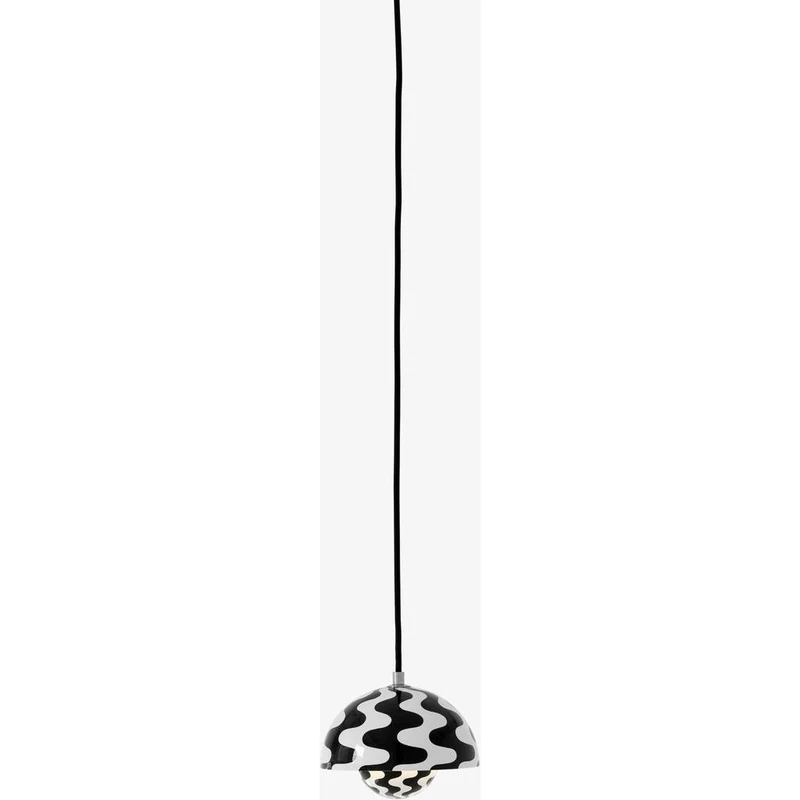 FLOWERPOT VP10 - PENDEL Ø16 - SORT/HVID