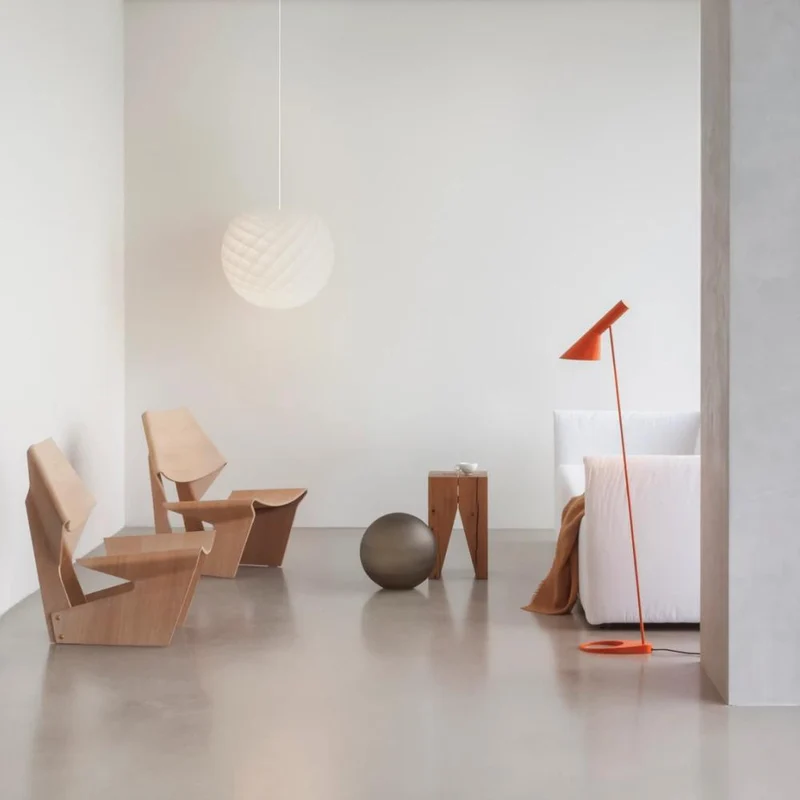 AJ - Gulvlampe - Electric Orange