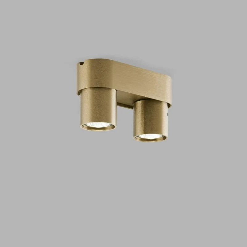 Aura C2 Loftlampe - Light-Point (Messing, 2×7 W LED, Kelvin-Switch)